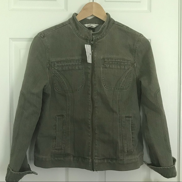 Christopher & Banks Jackets & Coats Christopher Banks Army Green